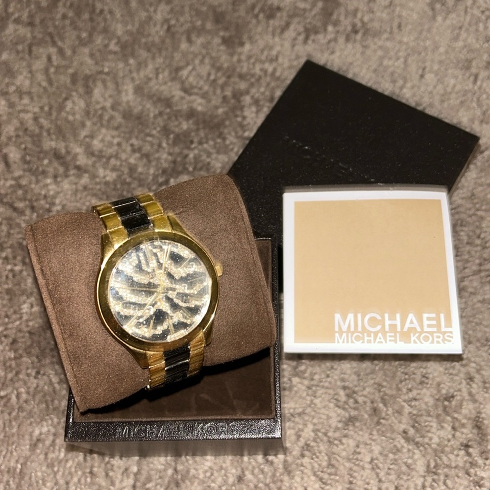 MK gold watch